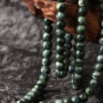 Chapelet musulman en perles vertes foncées
