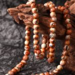 Chapelet musulman en perles oranges