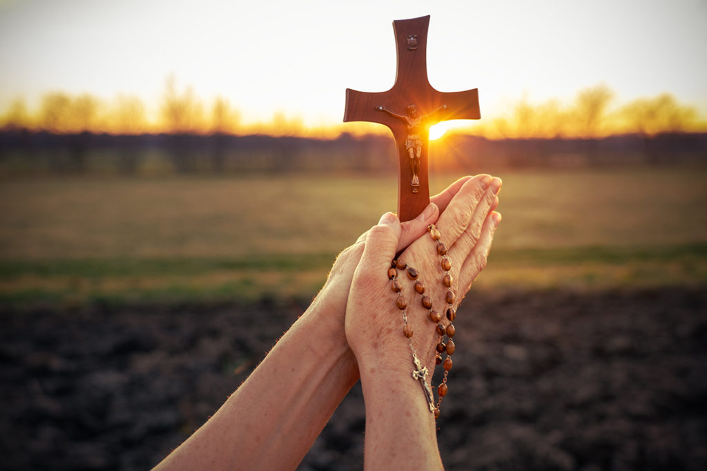 Croix pour la prière chrétienne