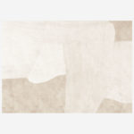 Magnifique tapis de prière épais, surface moelleuse avec ses boucles. 80x120 cm. Couleur beige avec motifs d'inspiration nordique, minimaliste