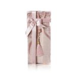 Tapis de prière en coton de luxe rose clair
