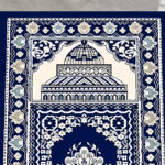 Tapis de prière bleu dôme de mosquée