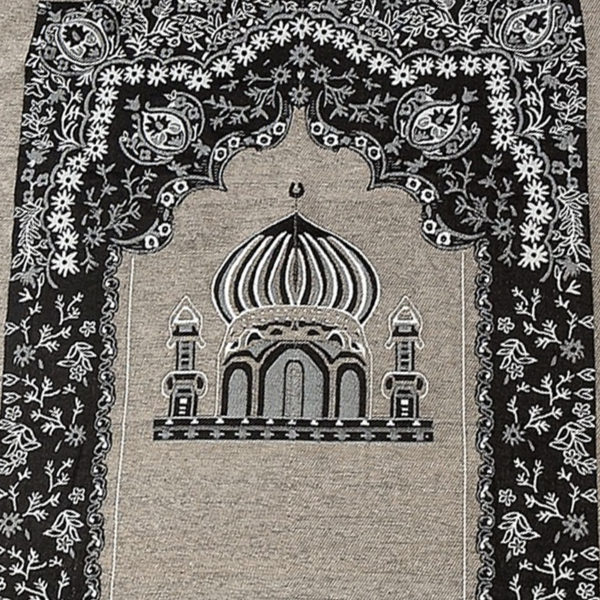 Tapis de prière beige motif mosquée