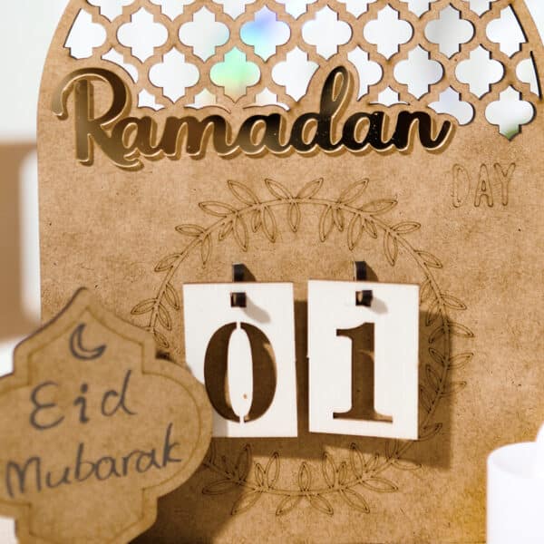 Calendrier Ramadan ornement en bois